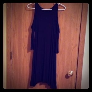 Women's black modal top. Open armed. New. Sz. S